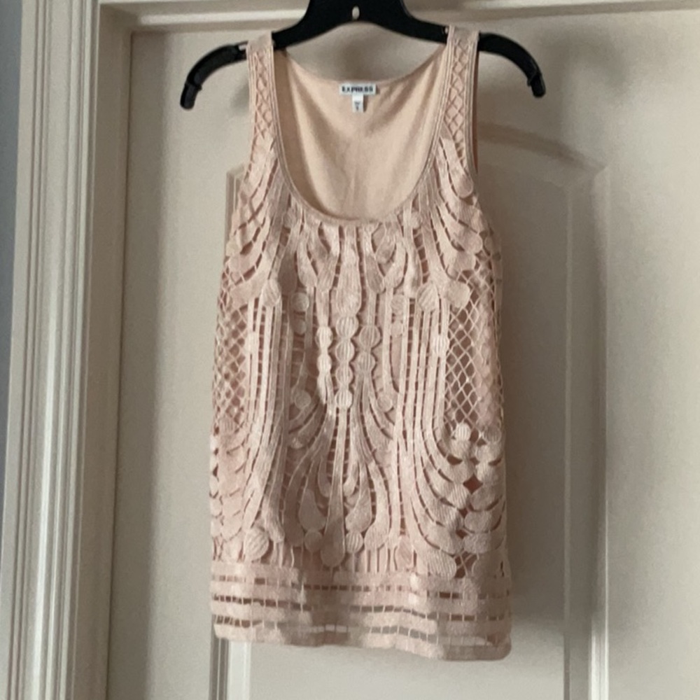 Lush Blush Lace Tank Top